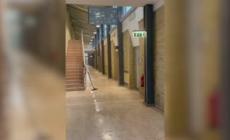 Maltempo, piove dentro il tribunale di Rimini