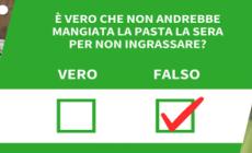 Ansa VERIFIED - E' vero che non andrebbe mangiata la pasta la sera per non ingrassare?