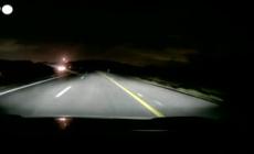 Missili iraniani sul nord di Israele, ripresi dalle telecamere di bordo delle auto