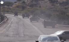 Israele, veicoli militari nell'alta Galilea