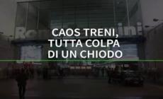 Caos treni, tutta colpa di un chiodo