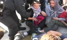 Marcia per il clima a Bruxelles, fermata Greta Thunberg