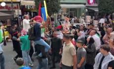 Cisgiordania, manifestazione a Ramallah a sostegno di Gaza e del Libano