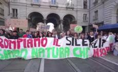 Torino, il flash mob finale di Fridays for Future