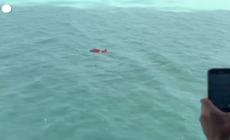Uragano Milton, la guardia costiera recupera un uomo in mezzo al mare