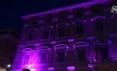 Senato, la facciata si illumina di rosa
