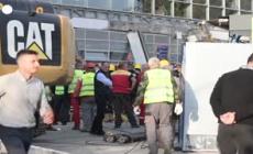 Serbia, crolla la tettoia della stazione di Novi Sad