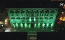 Palazzo Madama si illumina di verde contro il tumore alla cervice uterina