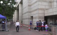 Hong Kong, folla al tribunale per la sentenza degli attivisti pro-democrazia