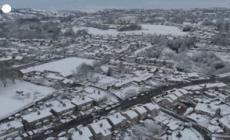 Regno Unito, ondata di gelo e neve nel West Yorkshire