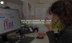 Violenza sulle donne, nel 2024 +57% di chiamate al 1522