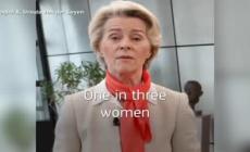 Von der Leyen: "Oggi, e ogni giorno, al fianco delle donne vittime di violenza"
