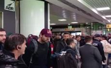 Coppa Davis, applausi a Fiumicino per Berrettini dopo la vittoria a Malaga