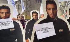 Trenta sagome di poliziotti in piazza a Torino, flash mob di Fsp