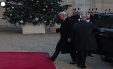 Trump  all'Eliseo accolto da Macron