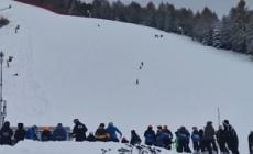 Mezzo metro di neve sull'Alpe Cimbra in Trentino