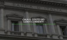 Cala il costo dei conti correnti