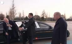 Ankara, il presidente turco Erdogan accoglie il primo ministro libanese Mikati