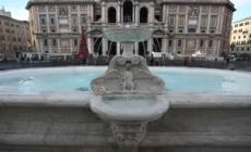 Giubileo, la fontana di Santa Maria Maggiore dopo il restauro