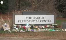 Atlanta, gli omaggi all'ex presidente degli Stati Uniti Jimmy Carter