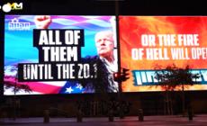 A Tel Aviv il cartellone cita Trump sull'accordo per gli ostaggi