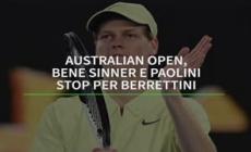 Australian Open, bene Sinner e Paolini. Stop per Berrettini