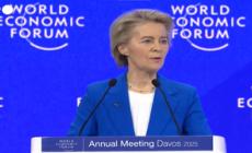Davos,Von der Leyen: "Pronti a negoziare con Trump sul commercio"