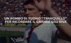 Un rombo di tuono "tranquillo" per ricordare Gigi Riva