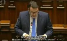 Salvini: "Escalation preoccupante di azioni contro ferrovie"