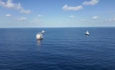 L'Amerigo Vespucci in arrivo a Gedda, 33/a tappa del tour mondiale