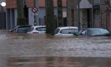 Francia, strade allagate a Rennes a causa di forti piogge