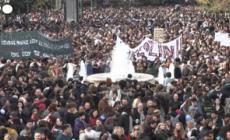 Manifestazioni in Grecia, 'giustizia per la strage ferroviaria di Tebi'