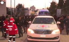 I bus con i palestinesi liberati arrivano in Cisgiordania