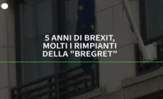 5 anni di Brexit, molti i rimpianti in Gb