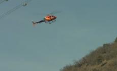 Consolidamento della roccia sopra la citta' di Bolzano