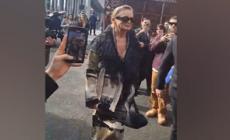 Sharon Stone ospite allo show di Antonio Marras a Milano
