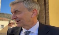 Funerali Bruno Pizzul, amici e conoscenti arrivano nel Duomo di Cormons