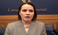 Bielorussia, Tikhanovskaya: "Il nostro destino e quello dell'Ucraina sono intrecciati"