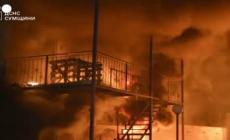 Incendio nella citta' ucraina di Sumy dopo un raid russo