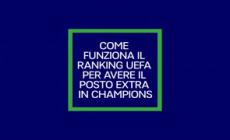 Come funziona il ranking Uefa per avere il posto extra in Champions