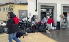 Maltempo in Toscana, a Sesto Fiorentino si rimuovono fango e detriti