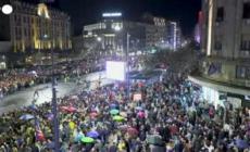 Serbia, l'arrivo a Belgrado degli studenti in protesta da mesi contro la corruzione