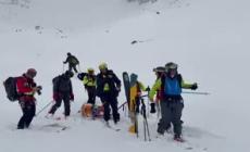 Valanga al Passo dei Salati, recuperato uno sciatore ferito