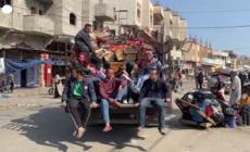 Gaza, palestinesi di nuovo in fuga
