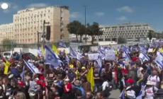 A Gerusalemme proteste anti-governative davanti alla Knesset
