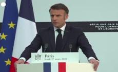 Ucraina, Macron: "Team franco-britannico per formare l'Esercito di Kiev"