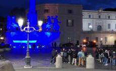 Quirinale, la fontana dei Dioscuri in blu per la Giornata Mondiale della consapevolezza dell'autismo