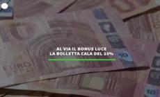 Al via il bonus luce, la bolletta cala del 10%