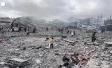 Gaza City, una scuola distrutta da un raid israeliano