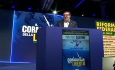 Congresso Lega, Salvini: "Grazie amica Meloni, autonomia e premierato insieme"
